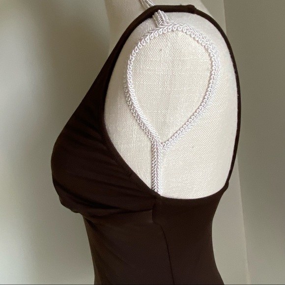 JCrew Brown Tankini Top, Medium - Picture 9 of 16